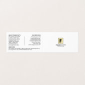 Personalisierte Logos und Foto, Unternehmen und Fi Visitenkarten (Außenseite Aufgefaltet)