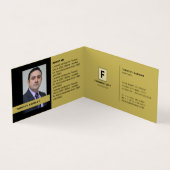 Personalisierte Logos und Foto, Unternehmen und Fi Visitenkarten (Innenseite)