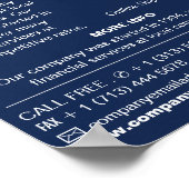 Personalisierte Logos, Werbung für Unternehmen und Poster (Ecke)