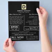 Personalisierte Logos, Zahnmedizin, Zahnmedizin Flyer (Hand)