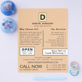 Personalisierte Logos, Zahnmedizin, Zahnmedizin Flyer (Einzeln)