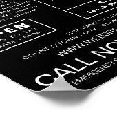 Personalisierte Logos, Zahnmedizin, Zahnmedizin Poster (Ecke)