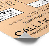 Personalisierte Logos, Zahnmedizin, Zahnmedizin Poster (Ecke)