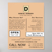 Personalisierte Logos, Zahnmedizin, Zahnmedizin Poster (Vorne)