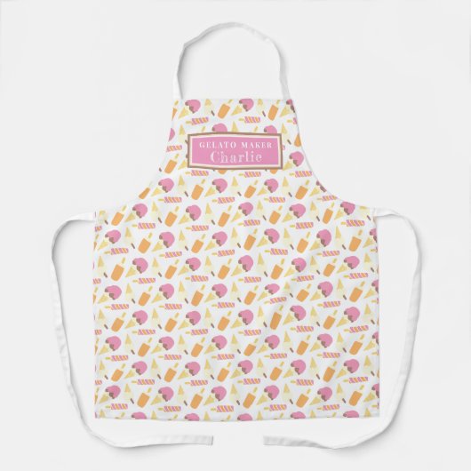 personalisierte Lollenkeulenmuster Schürze (Vorderseite)