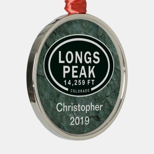 Personalisierte LongPeak Ornament Aus Metall (Rechts)