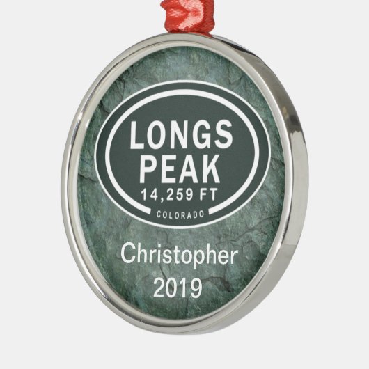 Personalisierte LongPeak Ornament Aus Metall (Links)