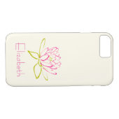 Personalisierte Lotus Blume/Wasserlilie Case-Mate iPhone Hülle (Rückseite (Horizontal))