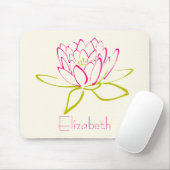 Personalisierte Lotus Blume/Wasserlilie Mousepad (Mit Mouse)