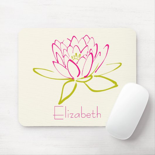 Personalisierte Lotus Blume/Wasserlilie Mousepad (Mit Mouse)