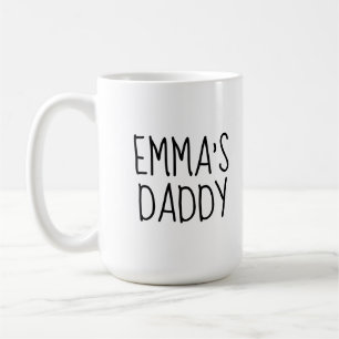 Personalisierte 'Love You Daddy'-Foto-Espressotass Kaffeetasse