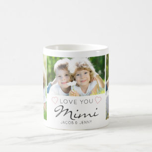 Personalisierte LOVE YOU MIMI handgeschriebene 3 F Kaffeetasse