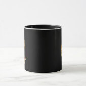 Personalisierte Löwe aus Schwarz Tasse (Zentrum)
