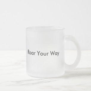 Personalisierte Löwe-Kunst-Entwurfs-Tassen-Schale Mattglastasse
