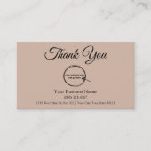 Personalisierte Loyalitätspostkarte mit Logo Visitenkarte (Vorderseite)