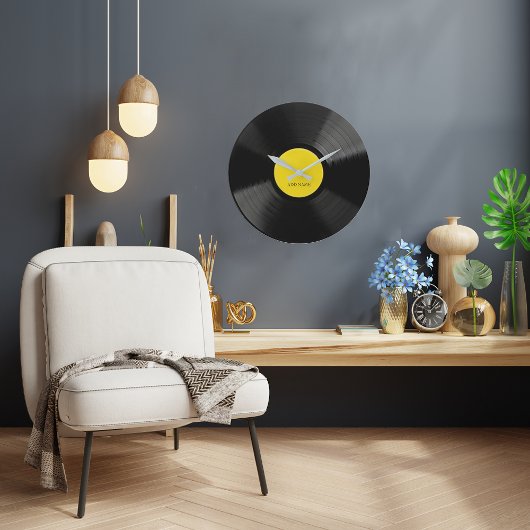 Personalisierte LP Vinyl Record Wall Clock Große Wanduhr