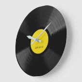 Personalisierte LP Vinyl Record Wall Clock Große Wanduhr (Winkel)