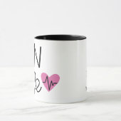 Personalisierte LPN-Krankenschwester (afroamerikan Tasse (Zentrum)