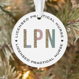 Personalisierte LPN lizenzierte Krankenversicherun Ornament