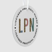 Personalisierte LPN lizenzierte Krankenversicherun Ornament (Vorderseite)