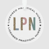 Personalisierte LPN lizenzierte Krankenversicherun Ornament (Rückseite)