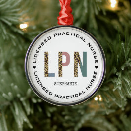 Personalisierte LPN lizenzierte Krankenversicherun Ornament Aus Metall