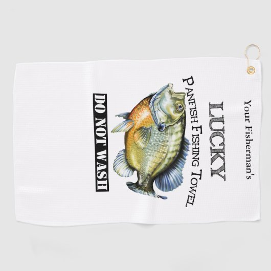 Personalisierte Lucky Panfish Handtuch (Horizontal)