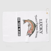 Personalisierte Lucky Trout Handtuch (Horizontal)