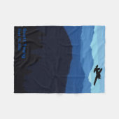 Personalisierte Luftfahrt-Blanket über Bergen Fleecedecke (Vorderseite (Horizontal))