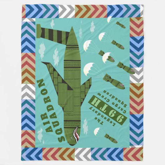 Personalisierte Luftverkleidung Fleecedecke (Vorderseite)