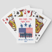 Personalisierte Luftwaffenkarten Spielkarten (Rückseite)