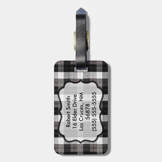 Personalisierte Luggage Tag lgbtq Regenbogenflagge Gepäckanhänger (Rückseite vertikal)