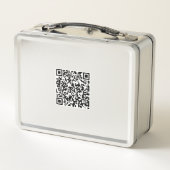 Personalisierte Lunchbox mit scannbarem QR-Code (Rückseite)