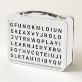 Personalisierte Lunchbox - Wortsuche (Rückseite)