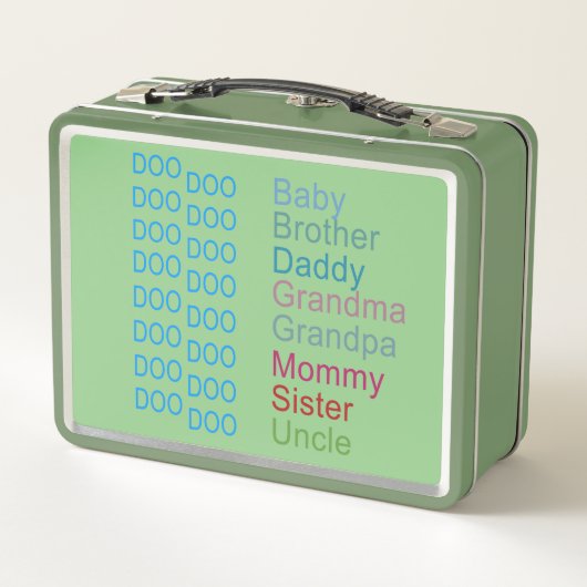 Personalisierte Lunchboxen aus Metall (Rückseite)