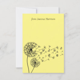 Personalisierte Lüster-Uhr mit Schmetterlingen Dankeskarte