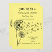 Personalisierte Lüster-Uhr mit Schmetterlingen Einladung (Vorne/Hinten)