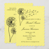 Personalisierte Lüster-Uhr mit Schmetterlingen Einladung (Vorne/Hinten)