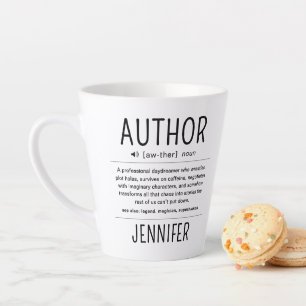 Personalisierte lustige Autor Schriftsteller Defin Milchtasse