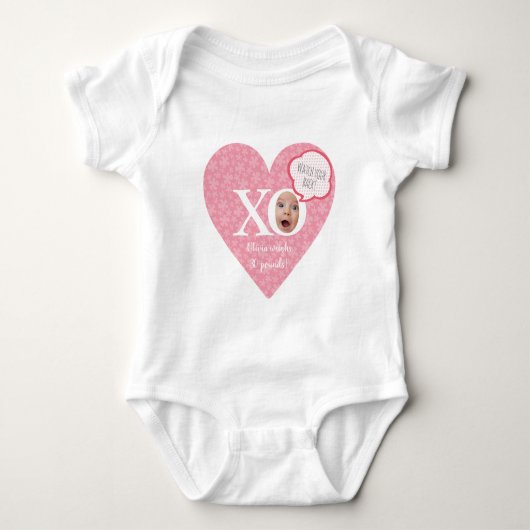 Personalisierte, lustige Baby Keepsys Strampler (Vorderseite)