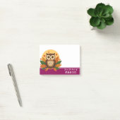 Personalisierte lustige braune Eule Post-it Klebezettel (Büro)