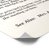 Personalisierte lustige Definition einer weibliche Poster (Ecke)