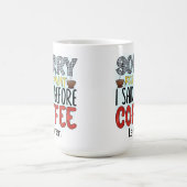 Personalisierte lustige Entschuldigung, was ich Ka Kaffeetasse (Mittel)