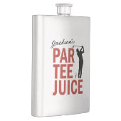 Personalisierte lustige Golf Par Tee Saft-Flasche Flachmann (Rechts)