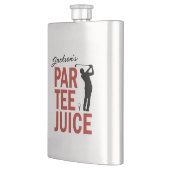 Personalisierte lustige Golf Par Tee Saft-Flasche Flachmann (Links)