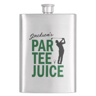 Personalisierte lustige Golf Par Tee Saftflasche Flachmann