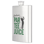 Personalisierte lustige Golf Par Tee Saftflasche Flachmann (Links)