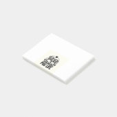 Personalisierte lustige Hunde-Cartoon Post-it Klebezettel (angewinkelt)