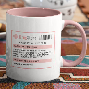 Personalisierte lustige Kaffee/Tee-Rezeptur Tasse