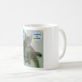 Personalisierte lustige Katzen-Tassen Kaffeetasse (VorderseiteRechts)